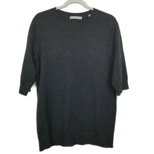 Vince Cashmere 100% Charcoal Tunic Length Sweater